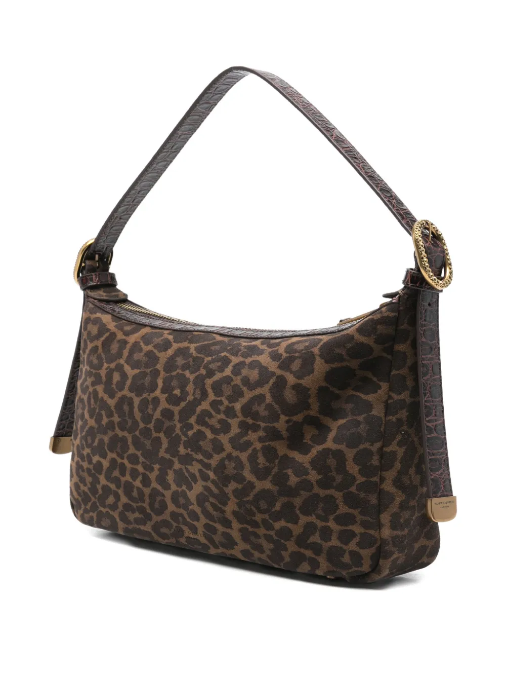 Kurt Geiger Chelsea Animal-print Shoulder Bag In Brown