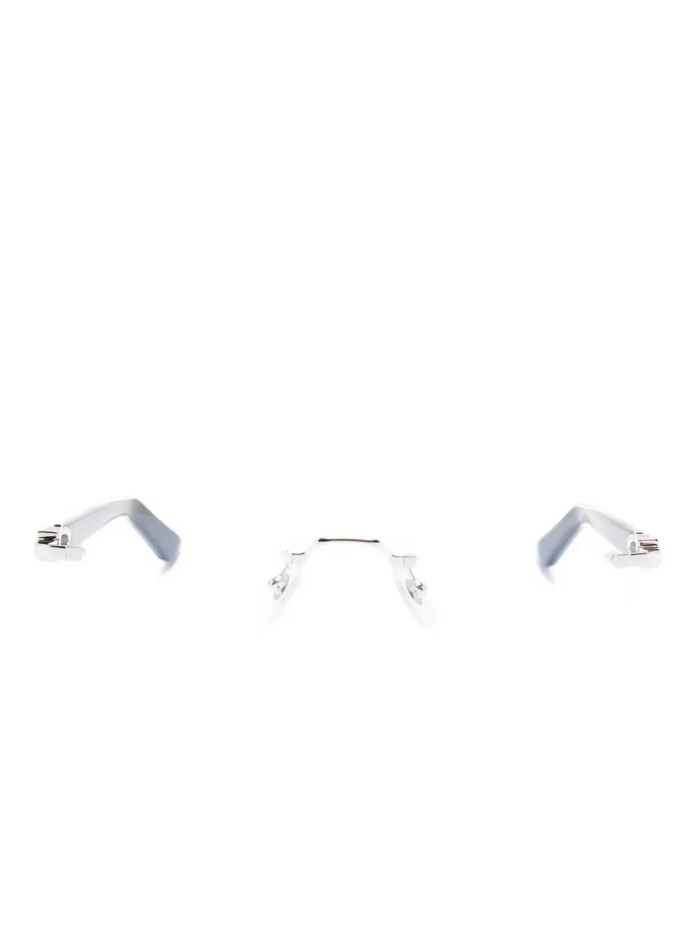 Cartier Eyewear rimless rectangle-frame glasses - Blu