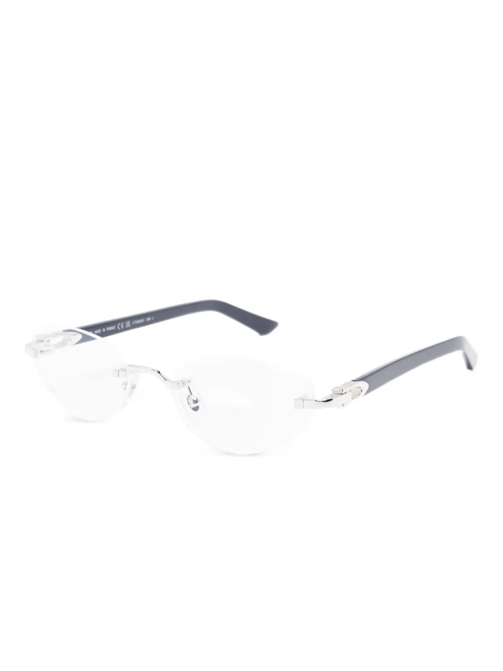 Cartier Eyewear rimless rectangle-frame glasses | Men | Image 2