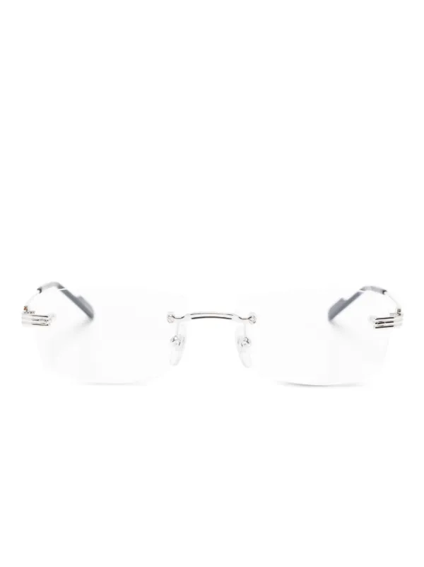 【正規品】Cartier（カルティエ）リムレスメガネフレーム Cartier Eyewear C ドゥ カルティエ リムレスメガネフレーム