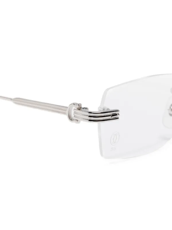 Cartier Eyewear C ドゥ カルティエ リムレスメガネフレーム
