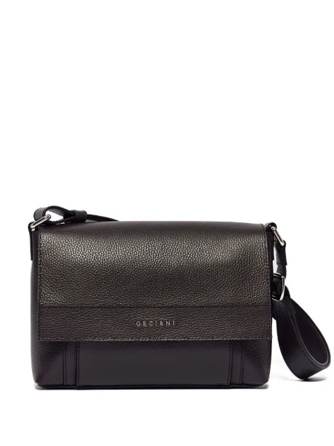 Orciani small leather messenger bag