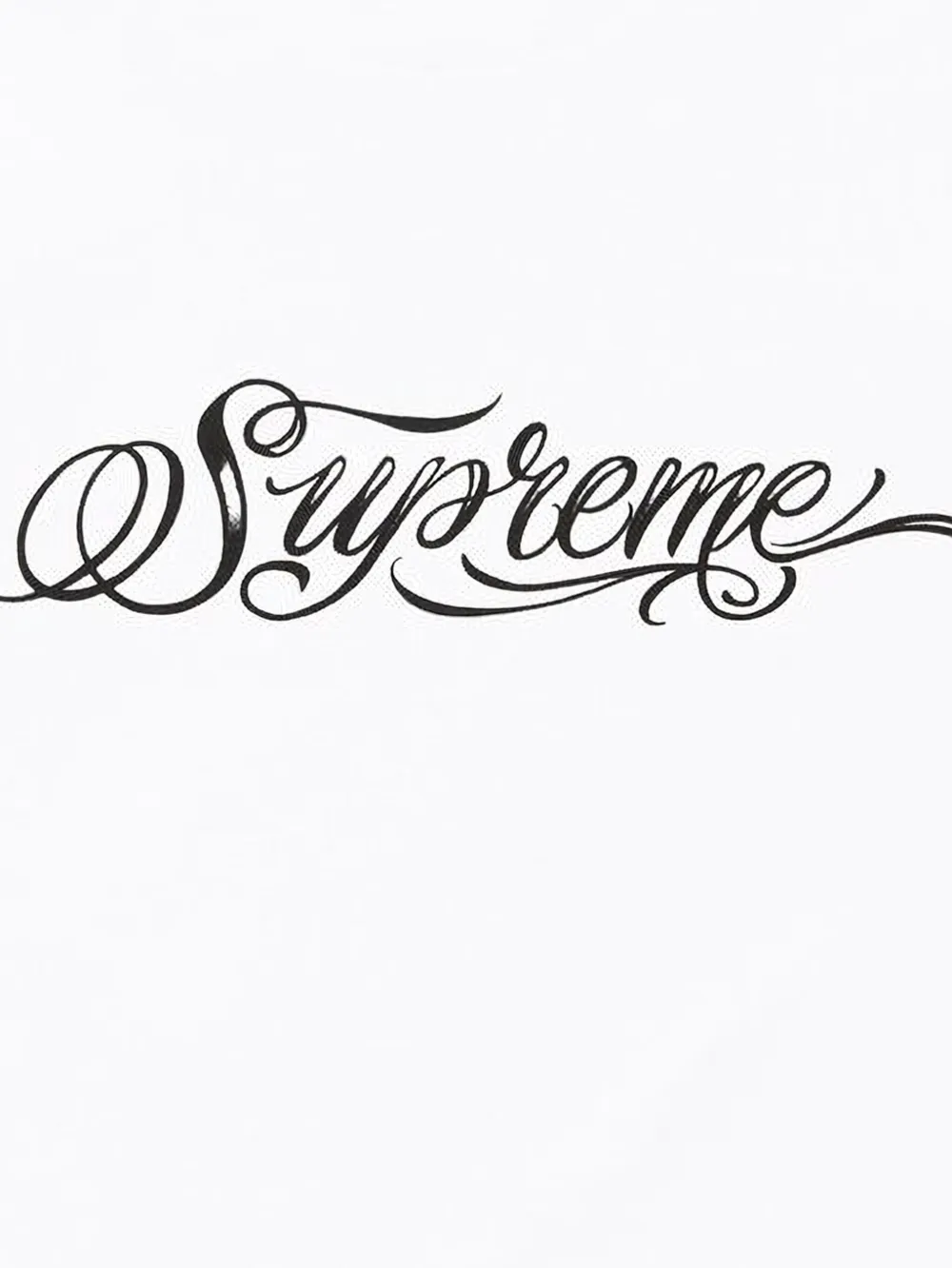 Supreme script T-shirt - Wit