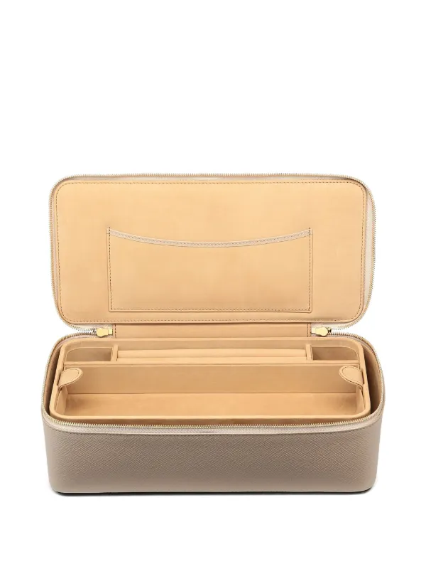 Smythson パナマ ジップ ジュエリーケース | ニュートラル | FARFETCH JP