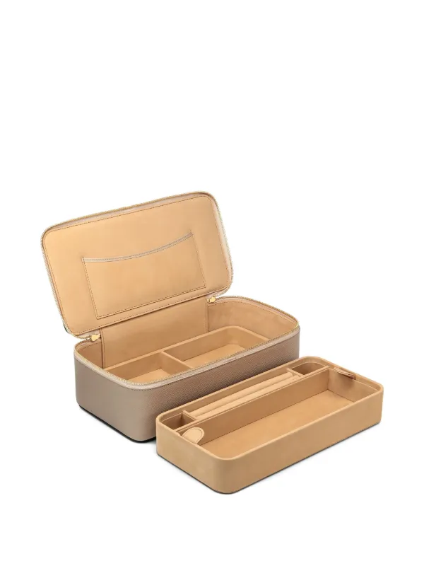 Smythson パナマ ジップ ジュエリーケース | ニュートラル | FARFETCH JP