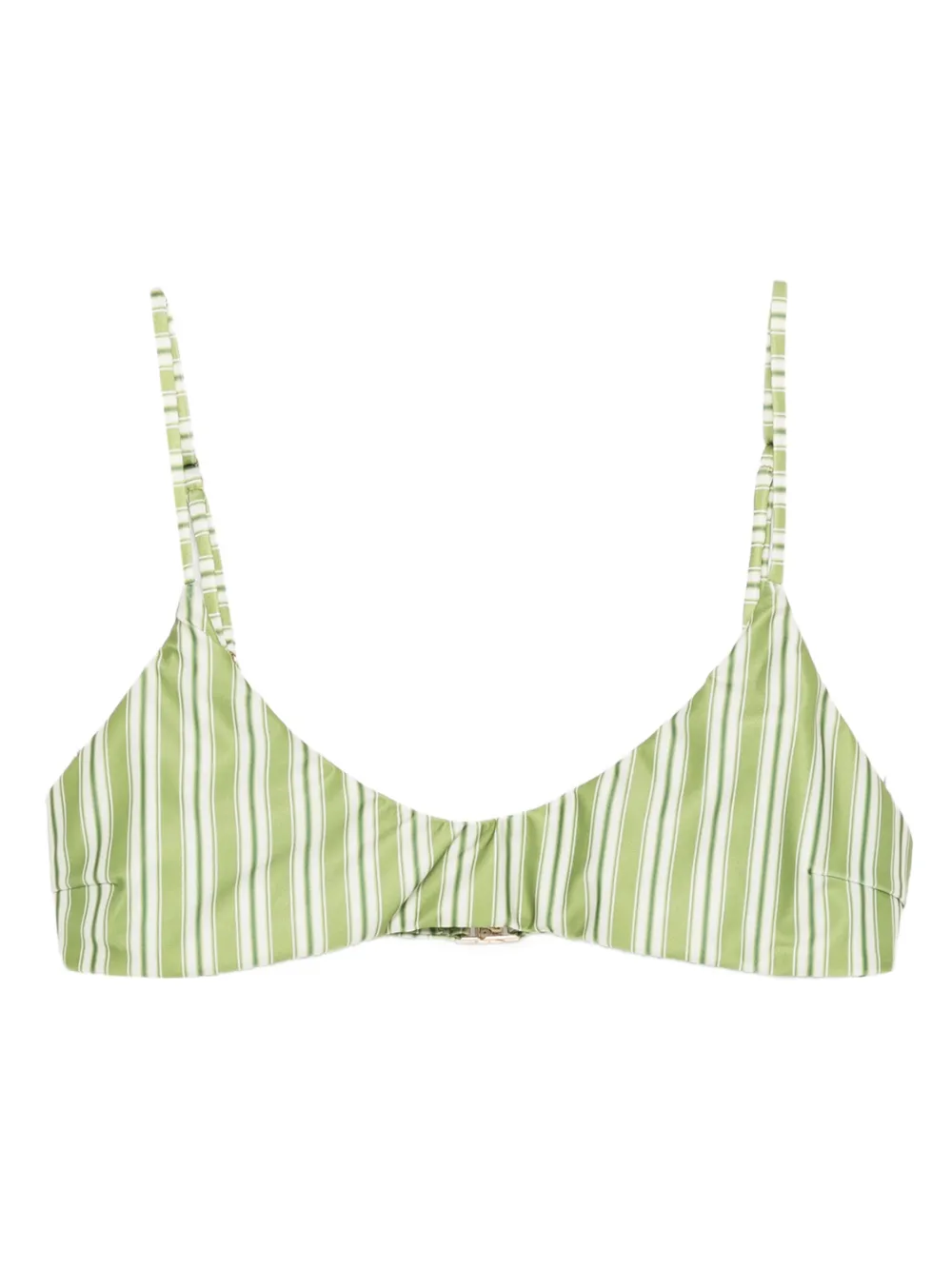 Faithfull the Brand Harper striped bikini top - Grün