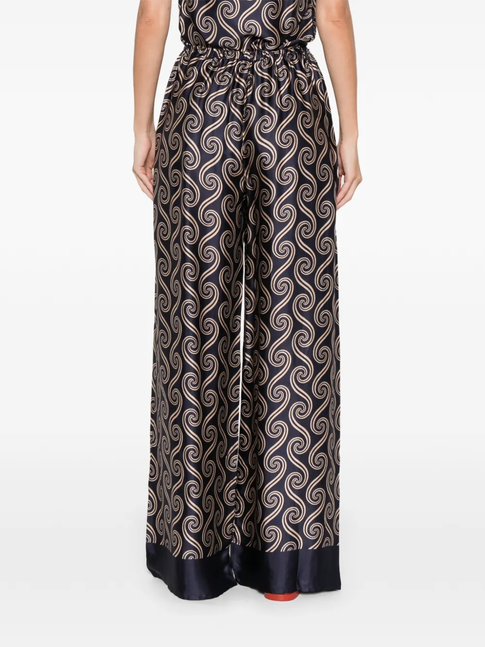 Faithfull The Brand Jensen Pattern Trousers In Blue