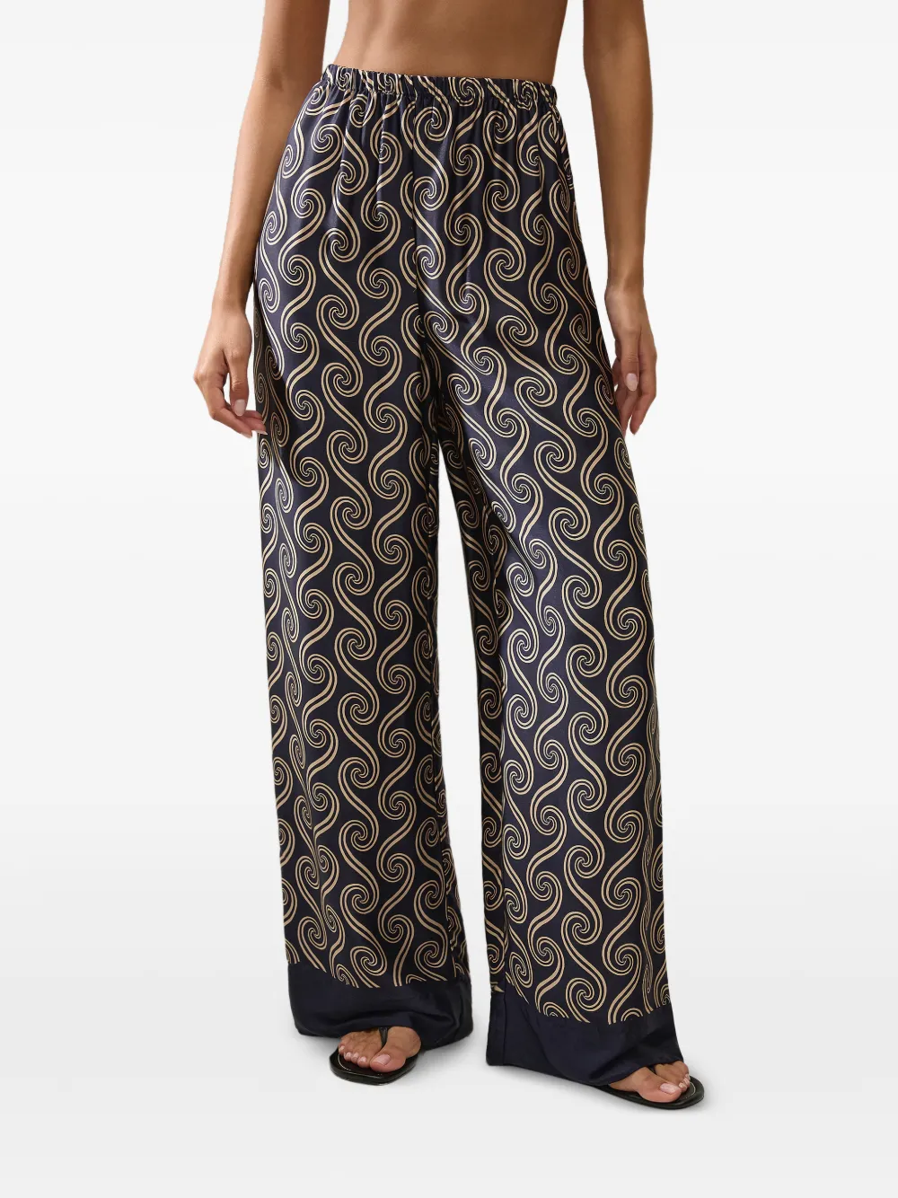 Faithfull Broek met patroon Blauw