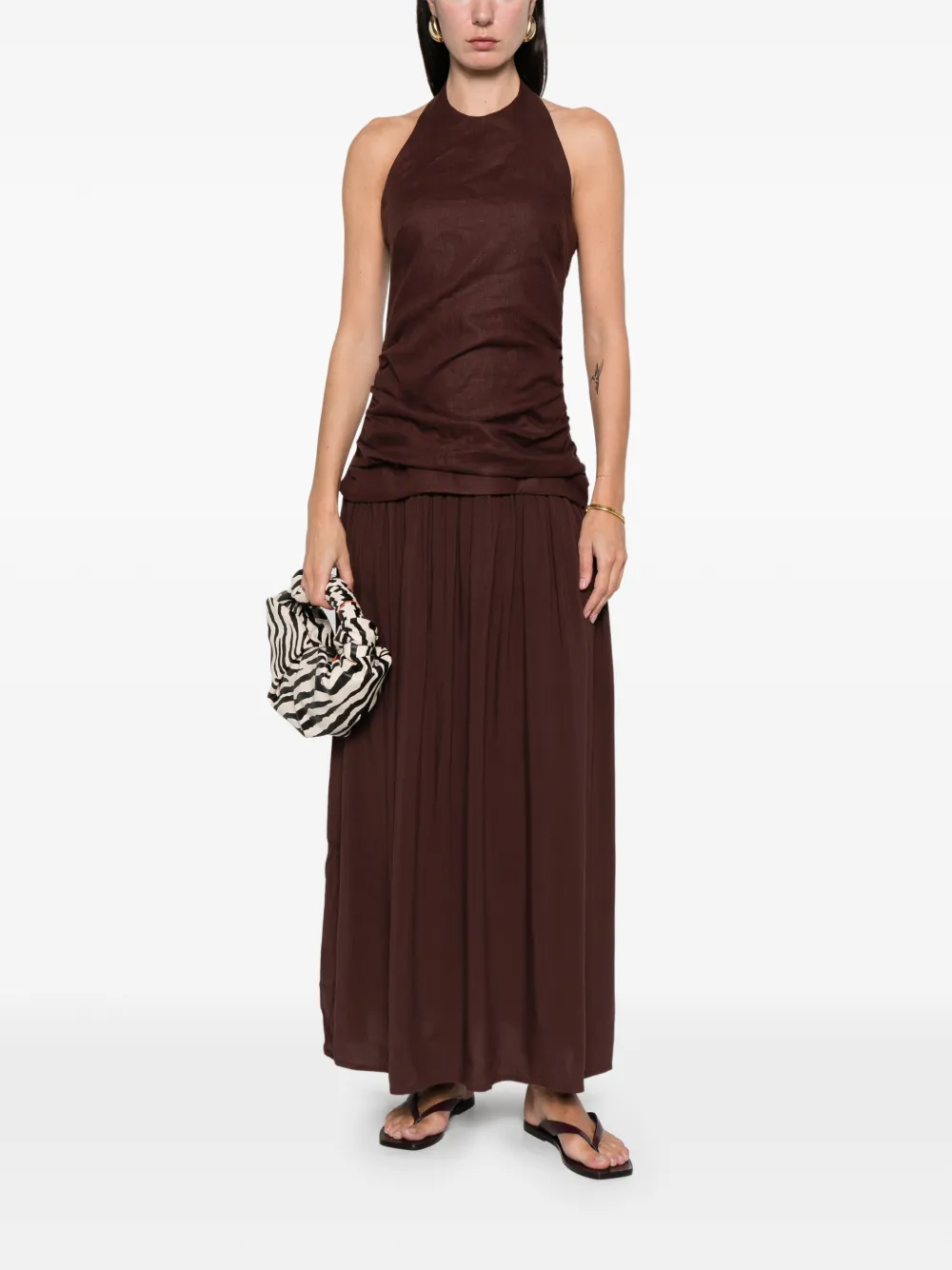 Faithfull the Brand Tali maxi dress - Bruin