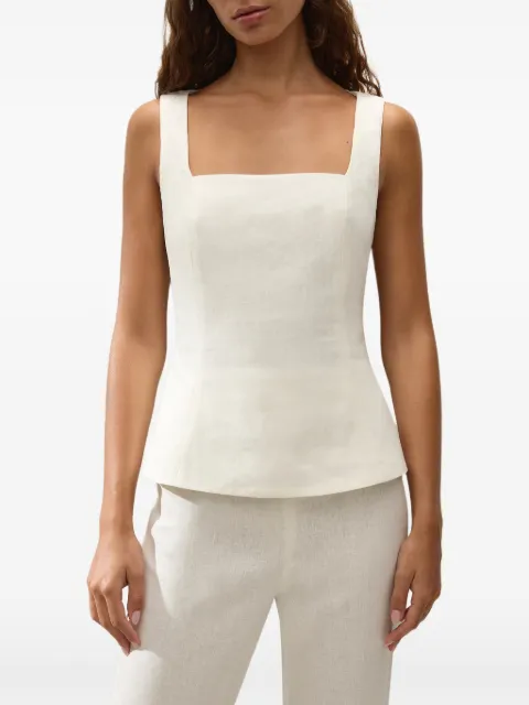 Faithfull the Brand Mina square-neck top