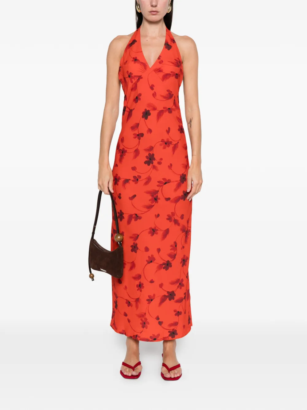 Faithfull the Brand Rosa maxi dress - Rood
