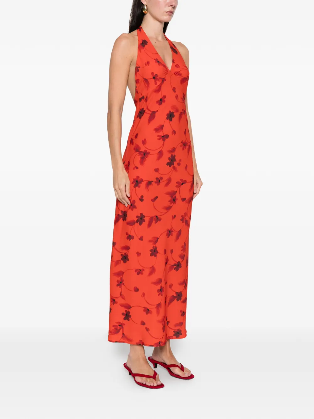 Faithfull The Brand Rosa Maxi Dress In Red