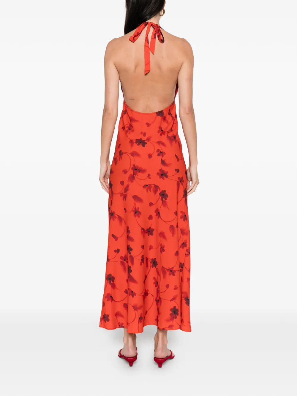 Faithfull The Brand Rosa Maxi Dress In Red