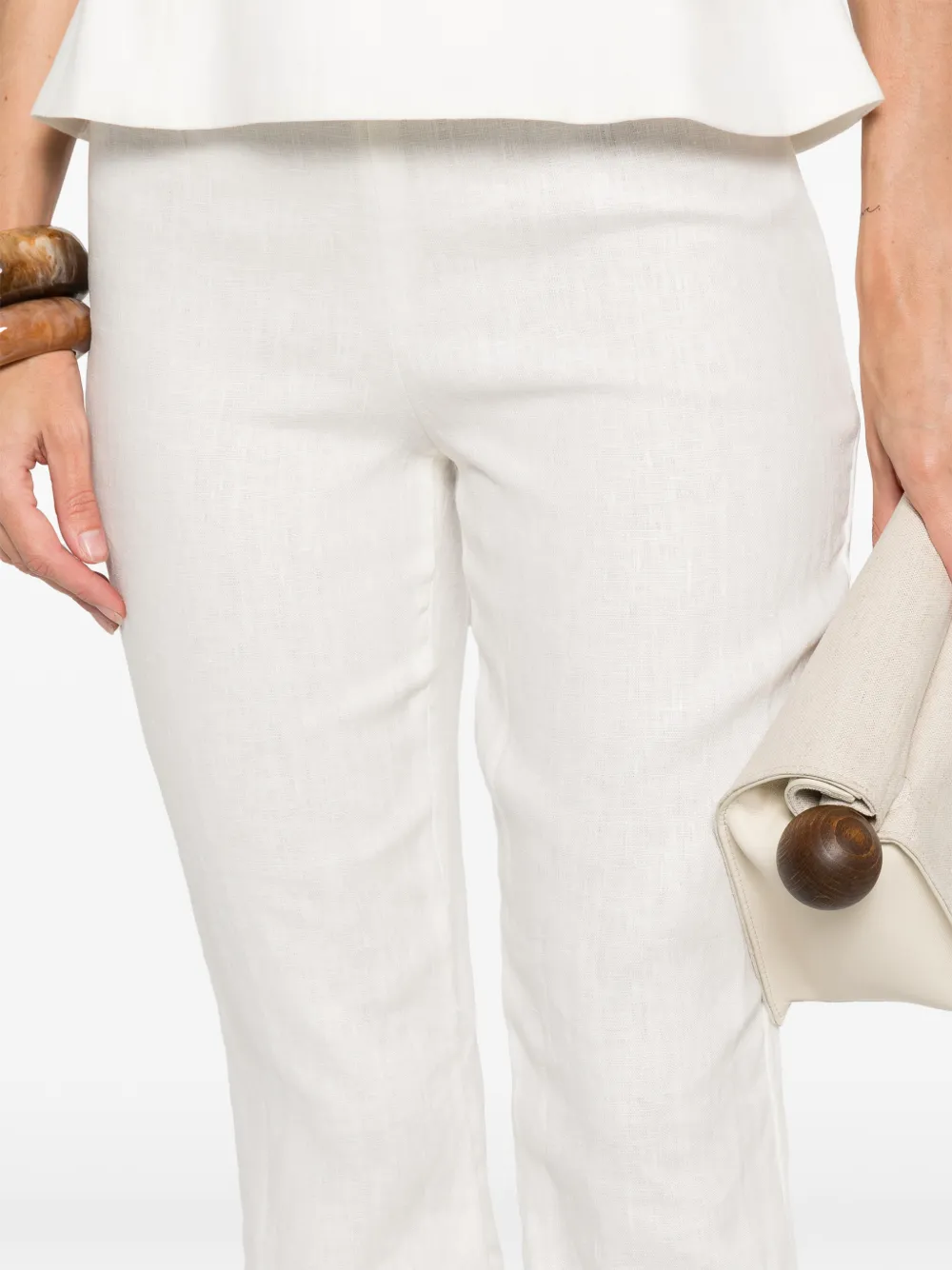 Faithfull The Brand Valeria Linen Trousers In White