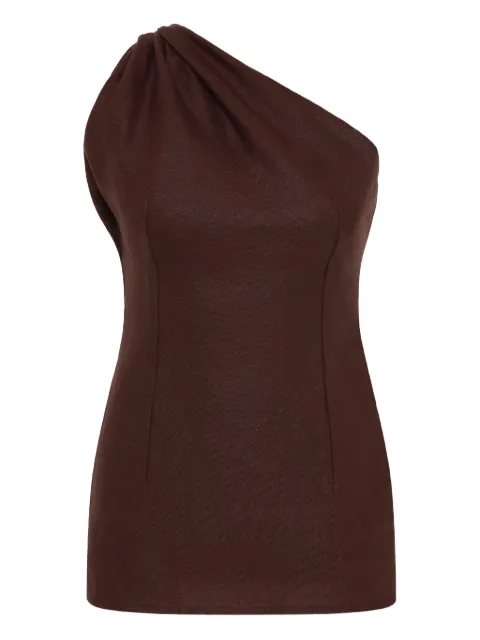 Faithfull the Brand Agua one-shoulder top