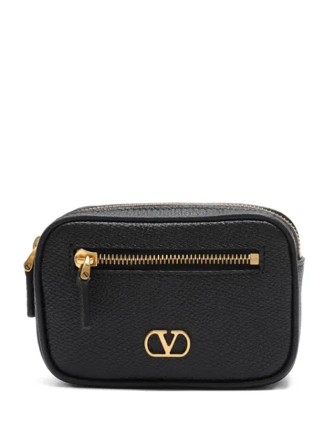 Valentino Garavani Porta-moedas de couro com detalhe de argola