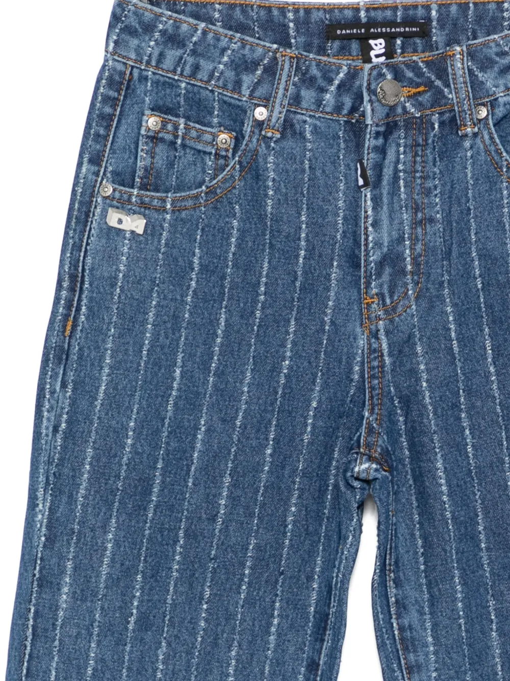 Daniele Alessandrini Kids Straight jeans Blauw