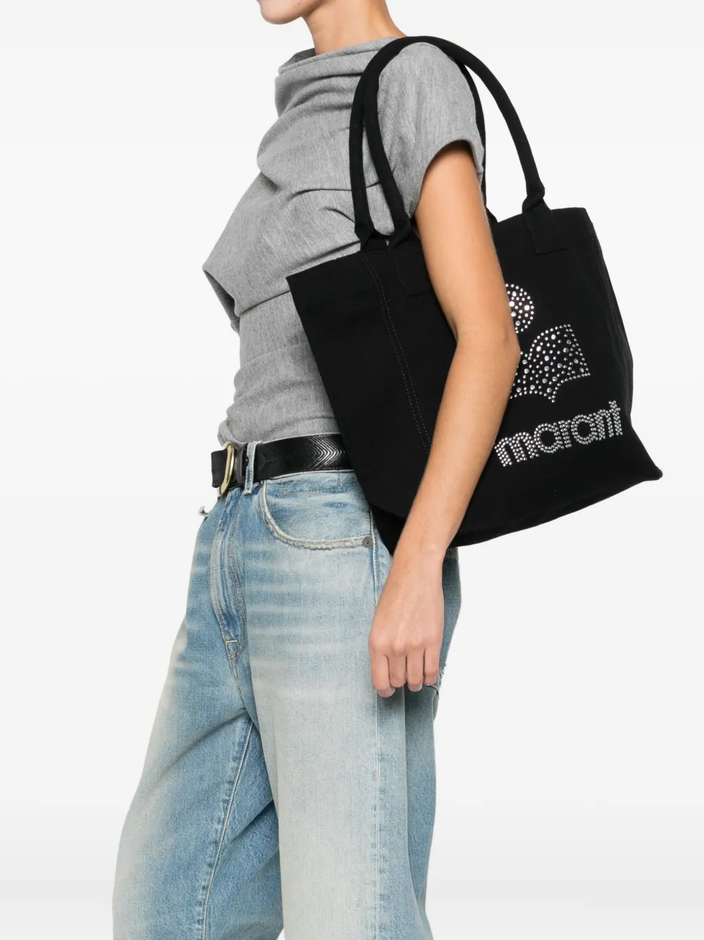 Isabel Marant Small Yenky Tote Bag In Pink