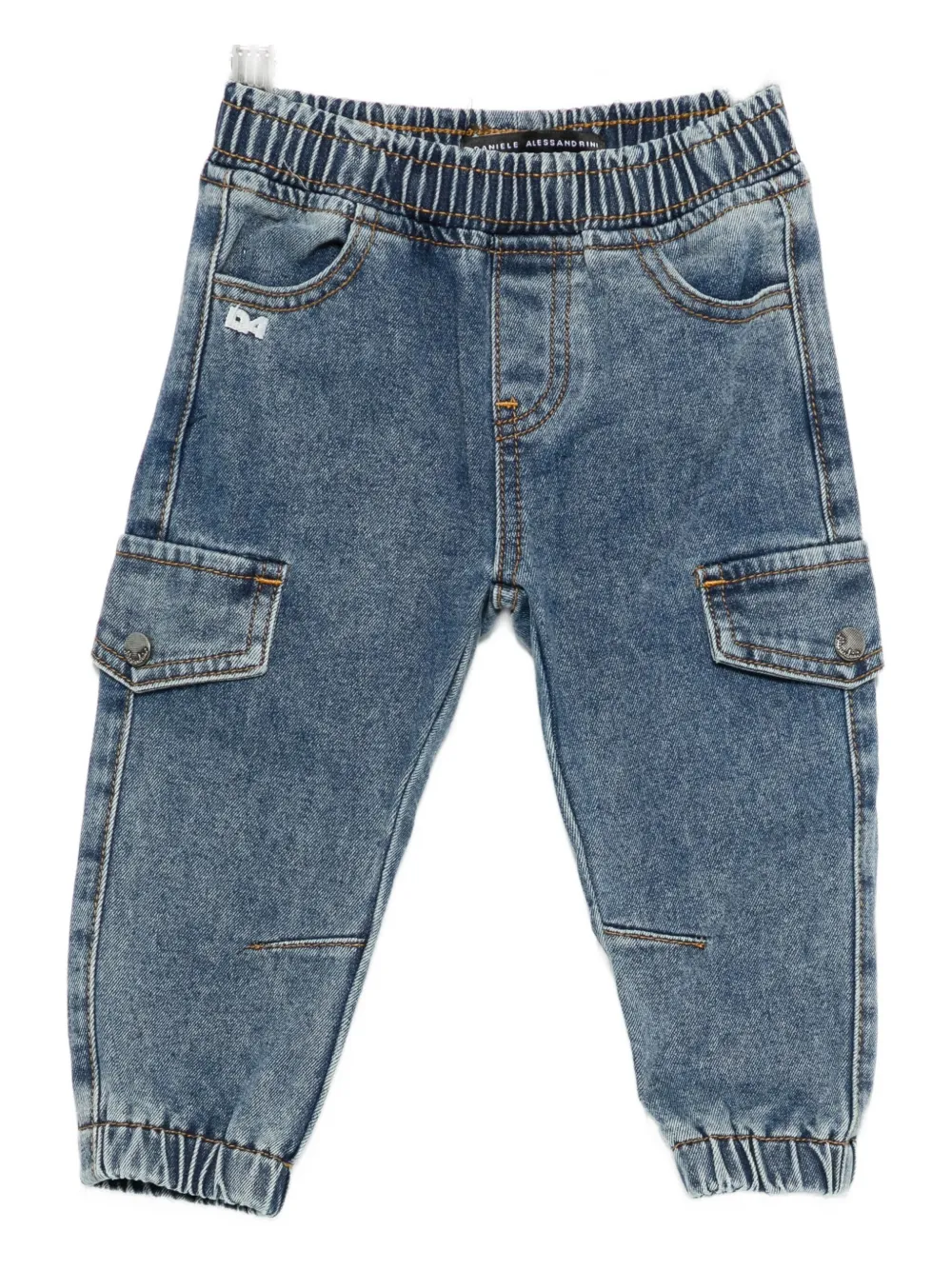 Daniele Alessandrini Kids elasticated-waist jeans - Blu