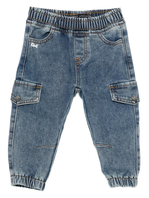 Daniele Alessandrini Kids elasticated-waist jeans