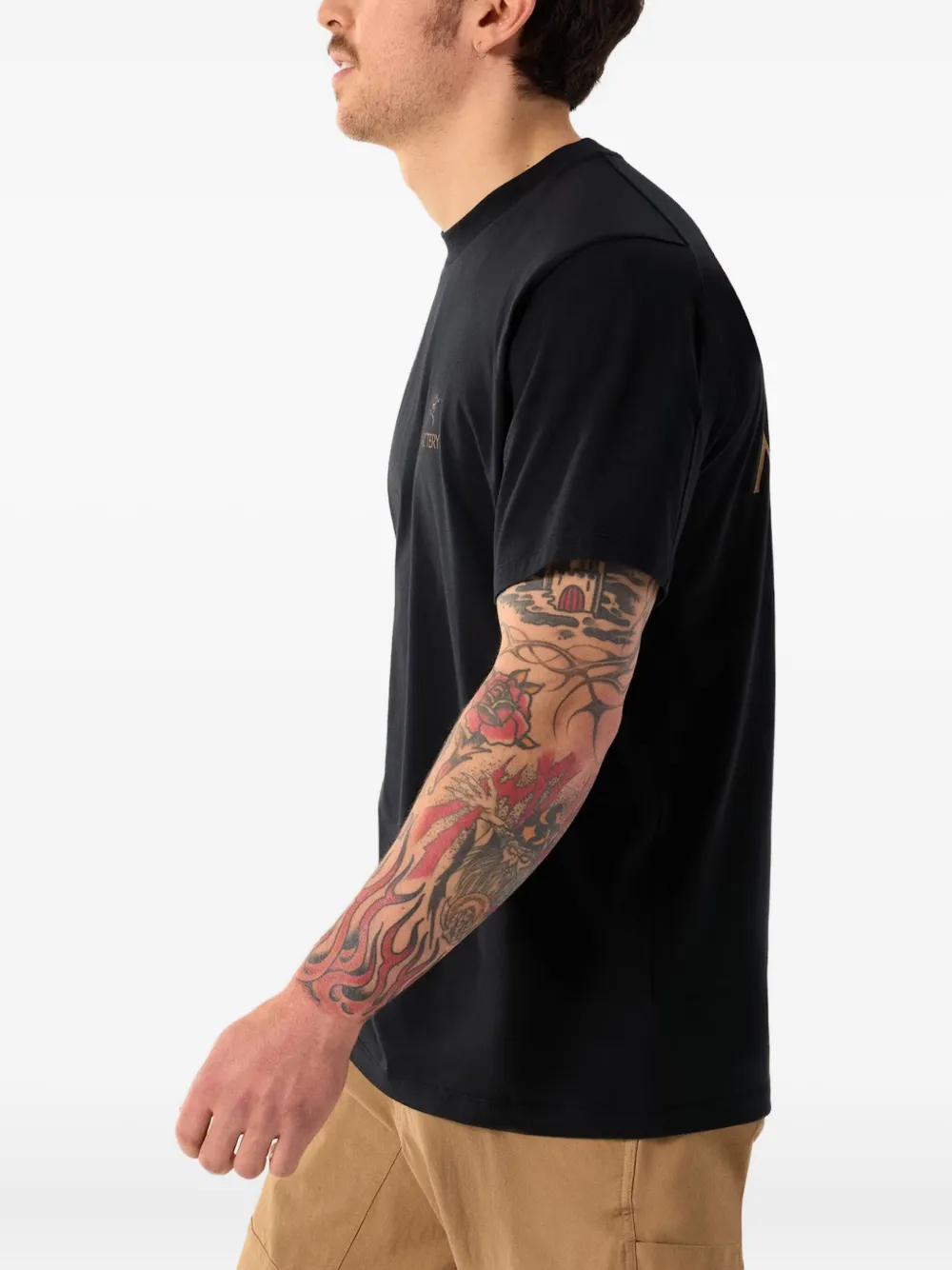 Arc'teryx Katoenen T-shirt met logodetail Zwart
