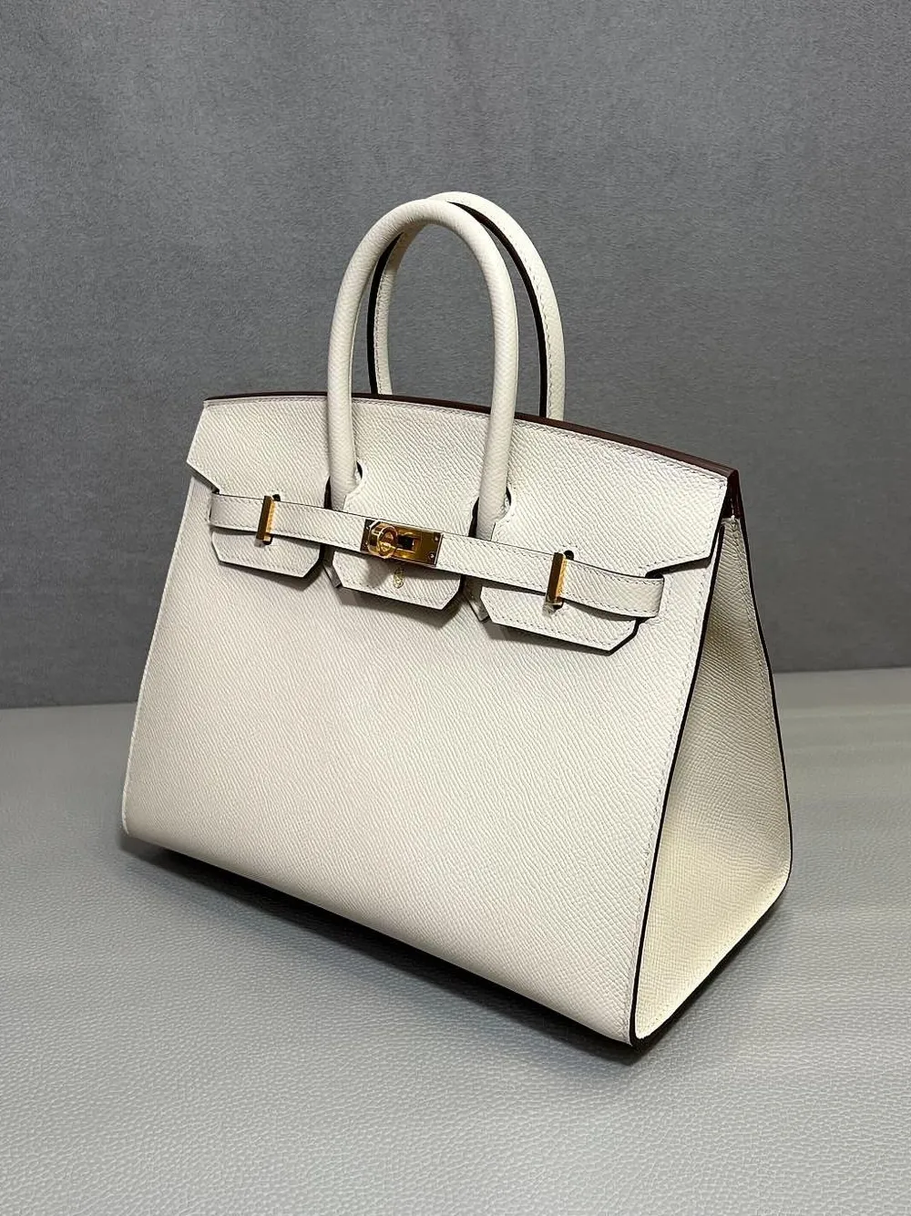 Pre-owned Hermes 2022 Birkin 25 Handbag In Neutral