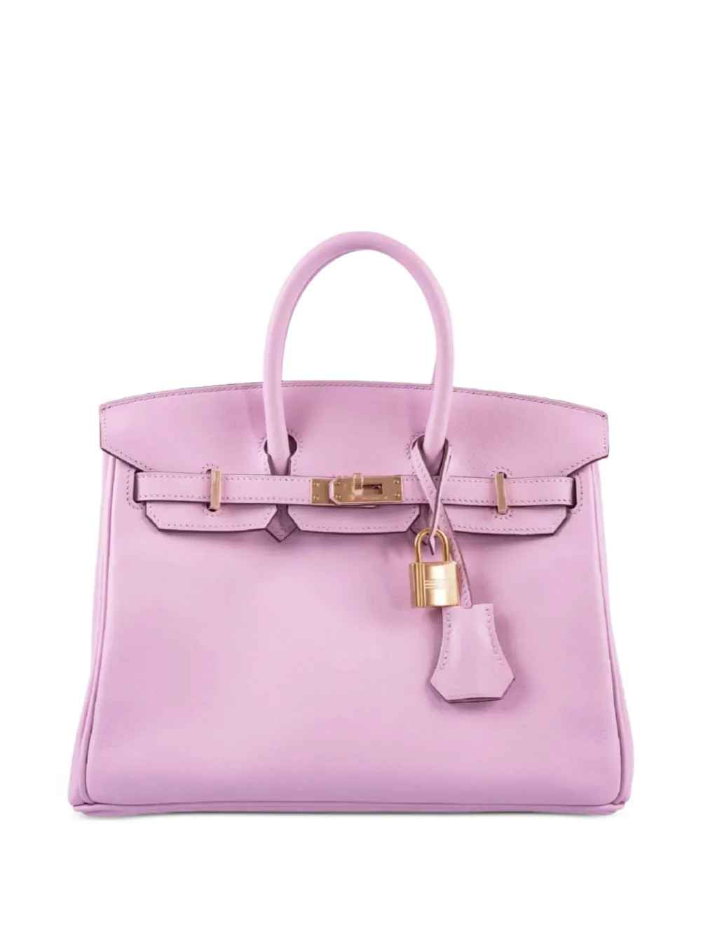 Hermès Pre-Owned 2023 mauve Sylvester Birkin 25 swift gold hardware handbag | Pink | Image 1