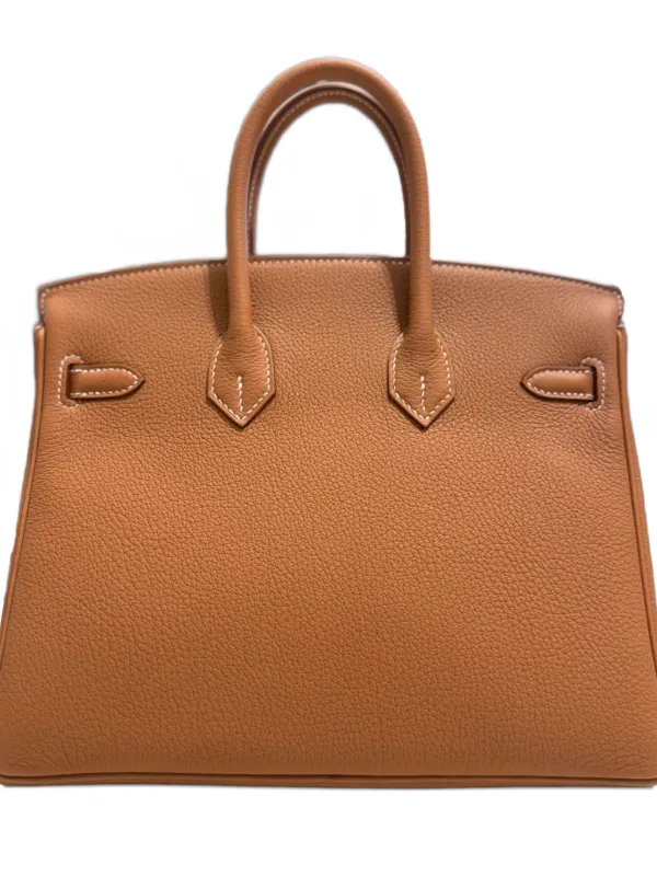 Hermès Pre-Owned 2025 Gold Birkin 25 Togo Palladium Hardware