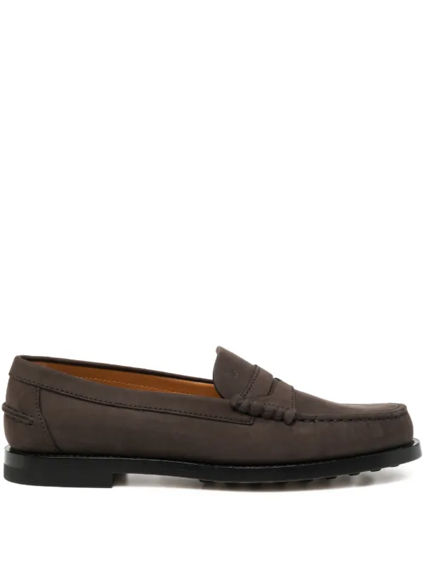 Tod's Leather Loafers in Brown