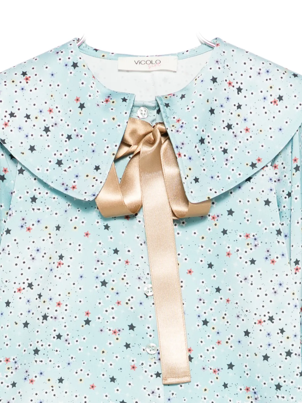 Vicolo Star-print Blouse In Blue
