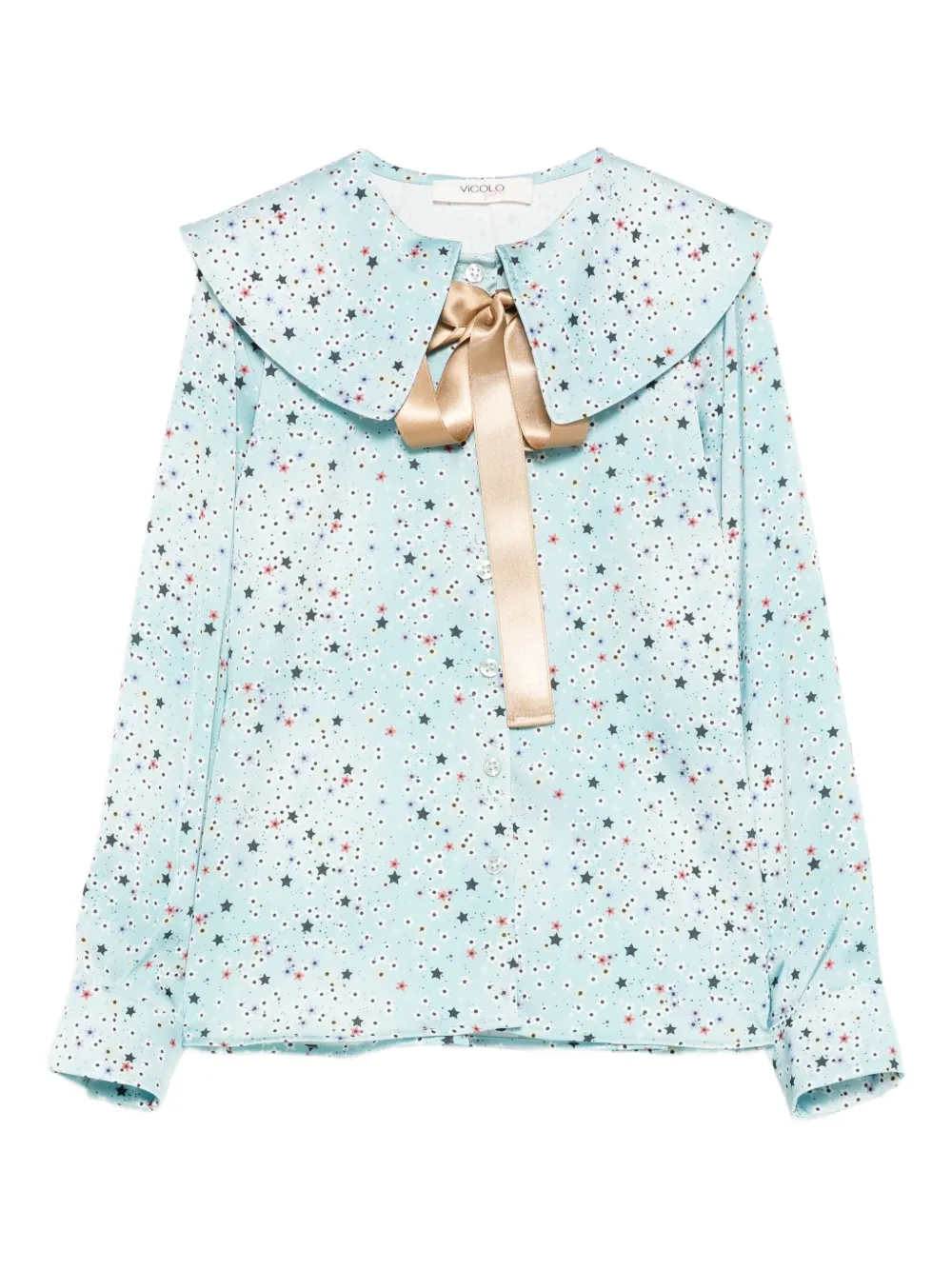 VICOLO star-print blouse | Blue | Image 1