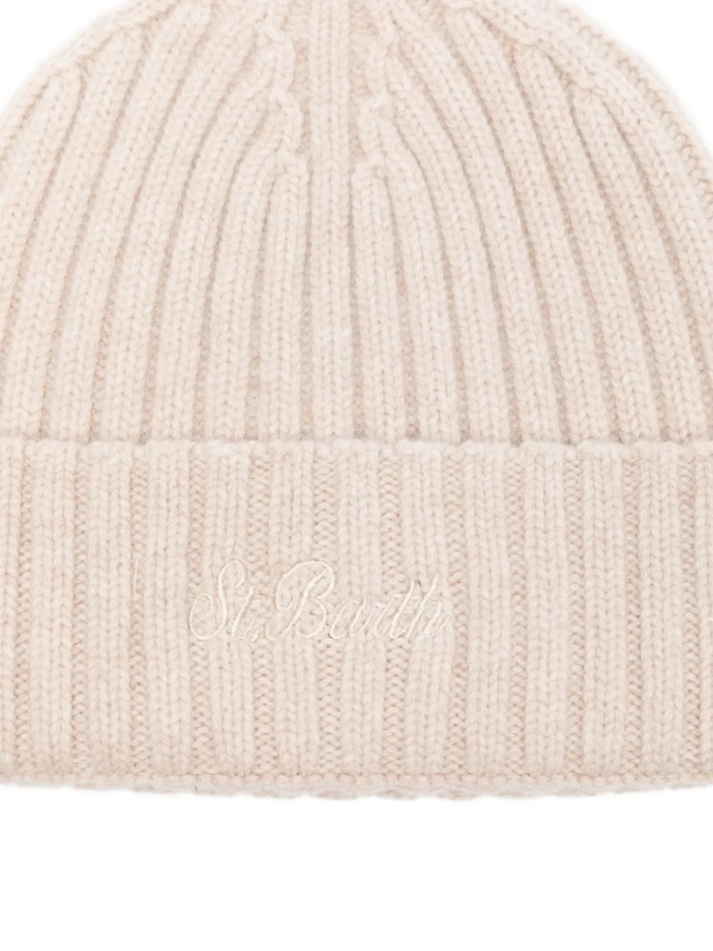 MC2 Saint Barth Wengen muts met borduurwerk Beige