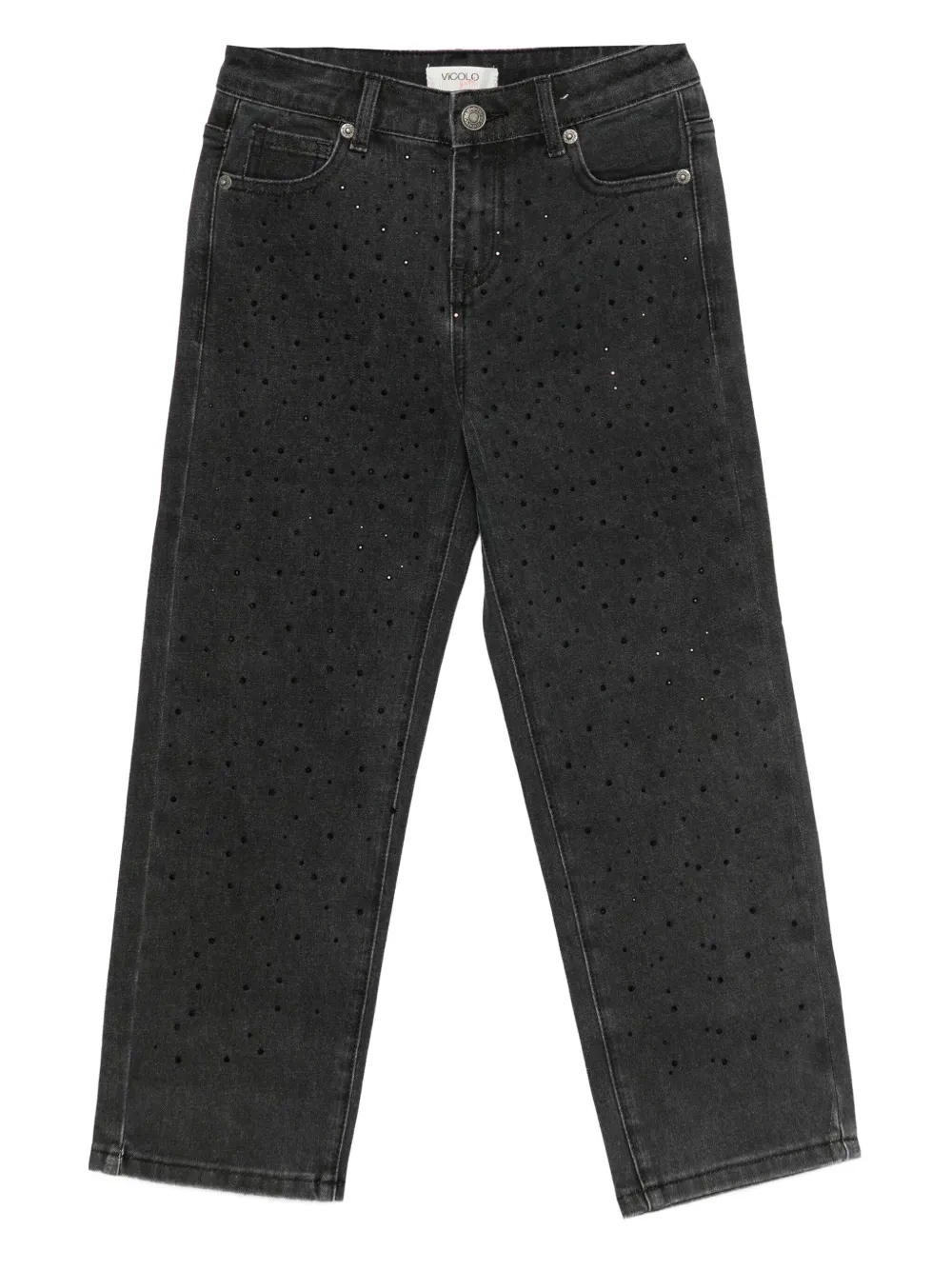 VICOLO vaqueros con apliques de strass | negro | Image 1