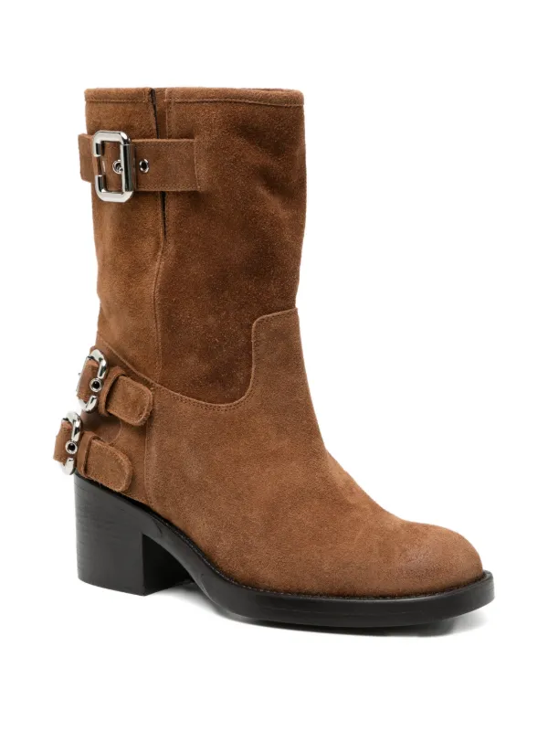 Chloé 60mm Dakota Biker Boots | Brown | FARFETCH