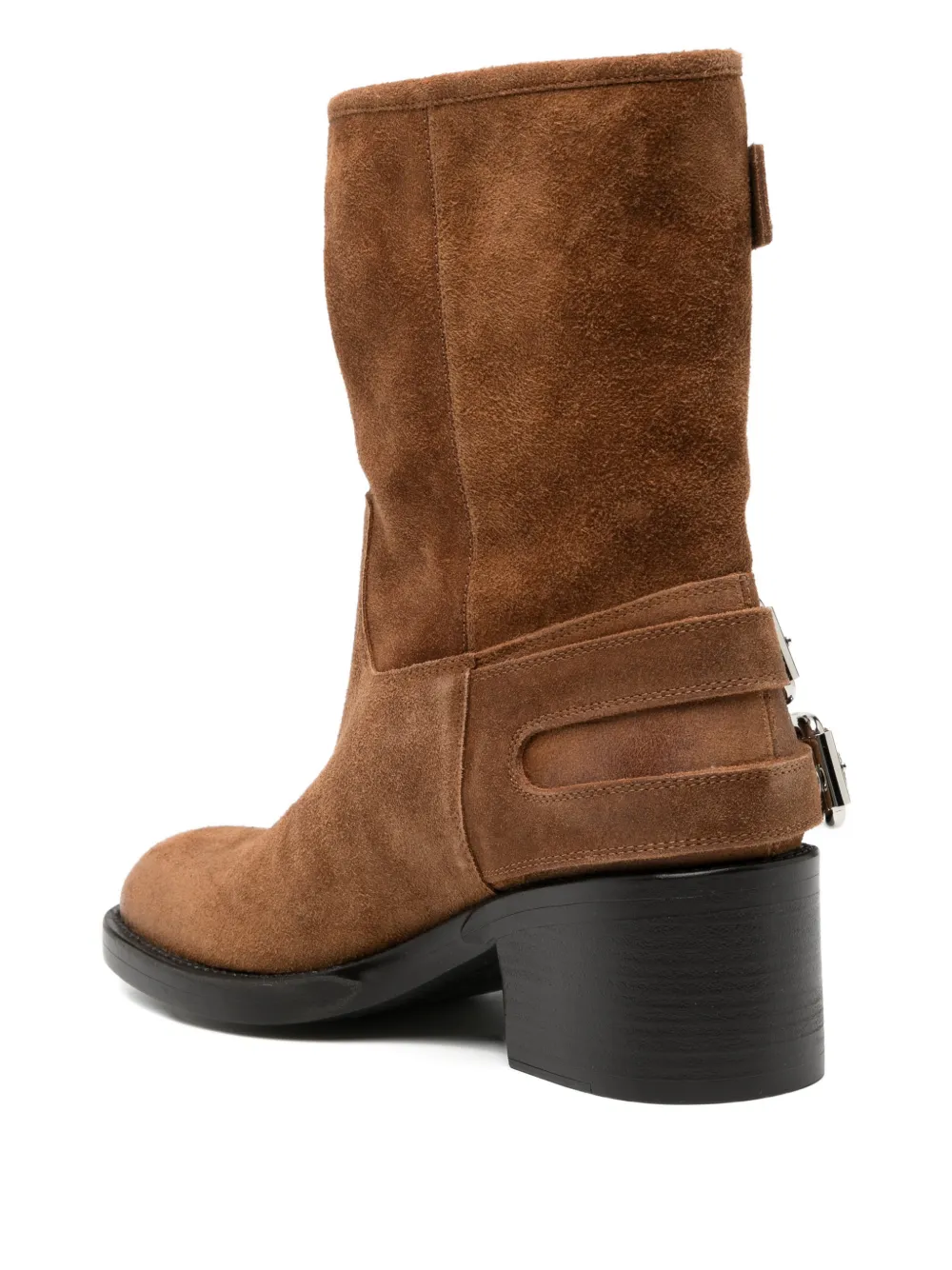 Chloé 60mm Dakota Biker Boots In Brown