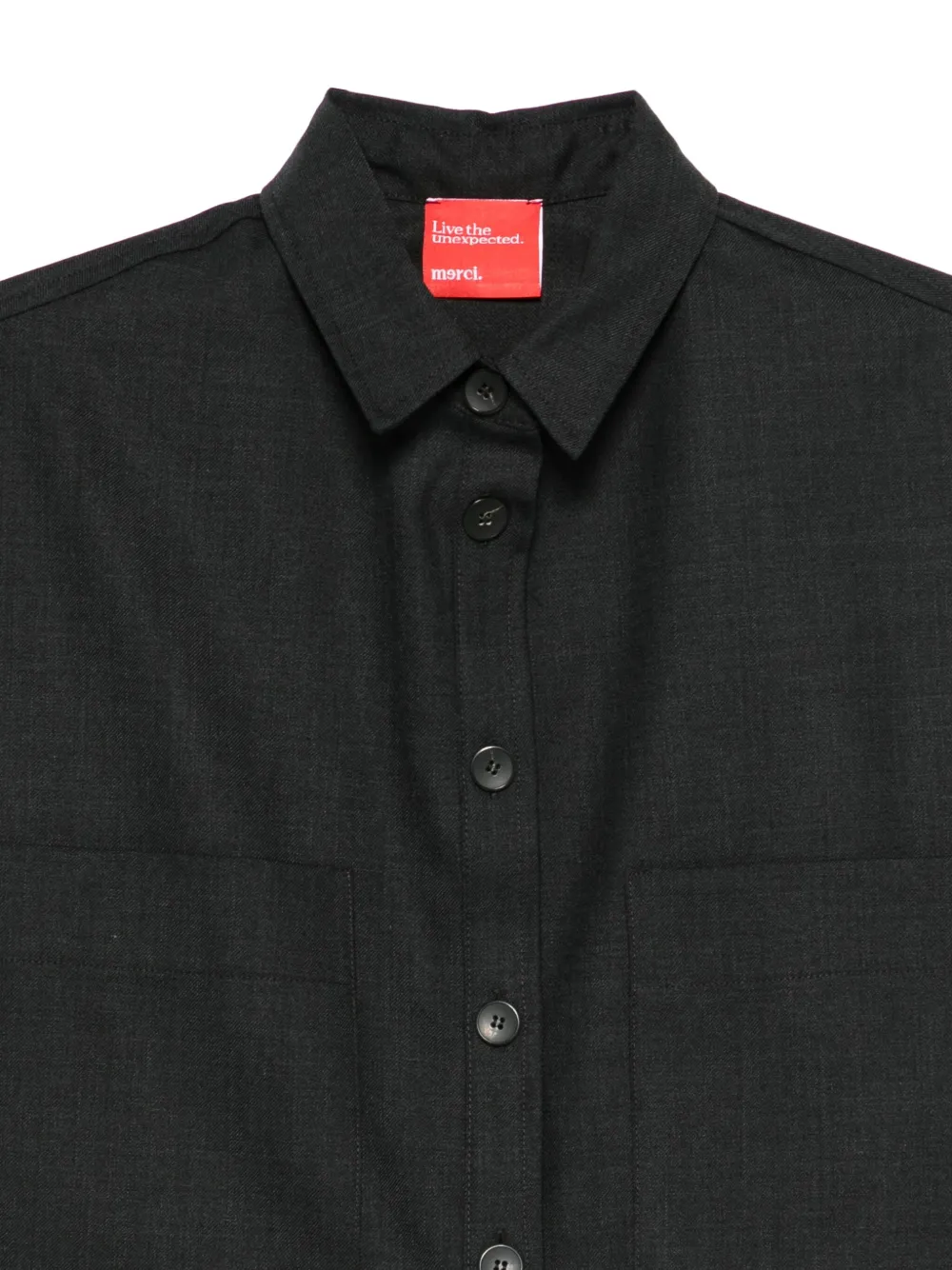 Merci Cotton Shirt In Black
