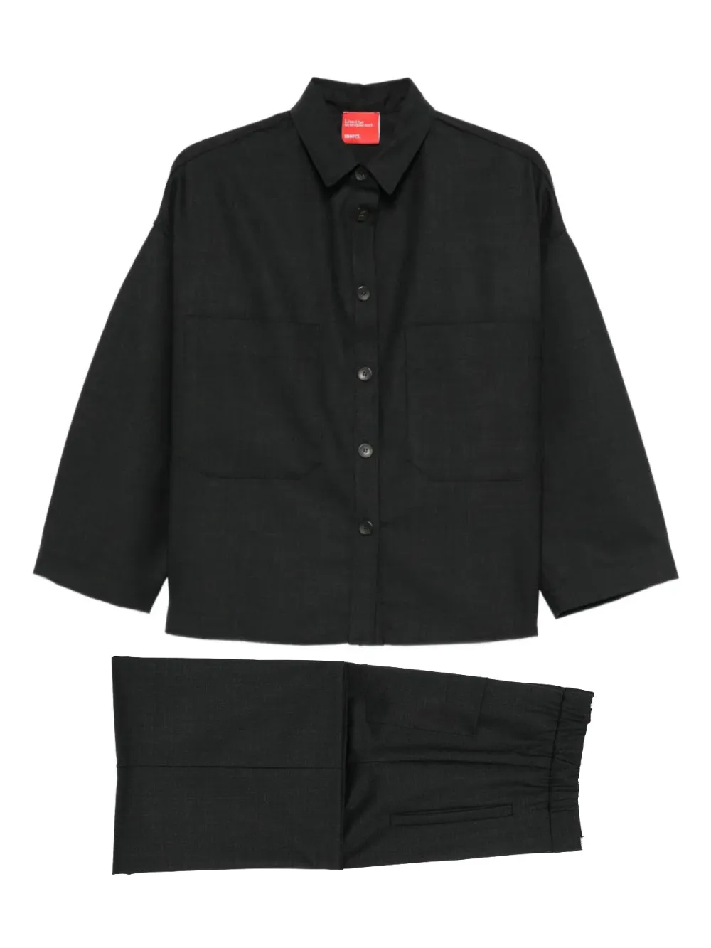 Merci camisa de algodón | gris | Image 1