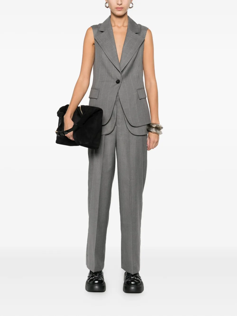 SO ALLURE single-breasted suit - Grijs