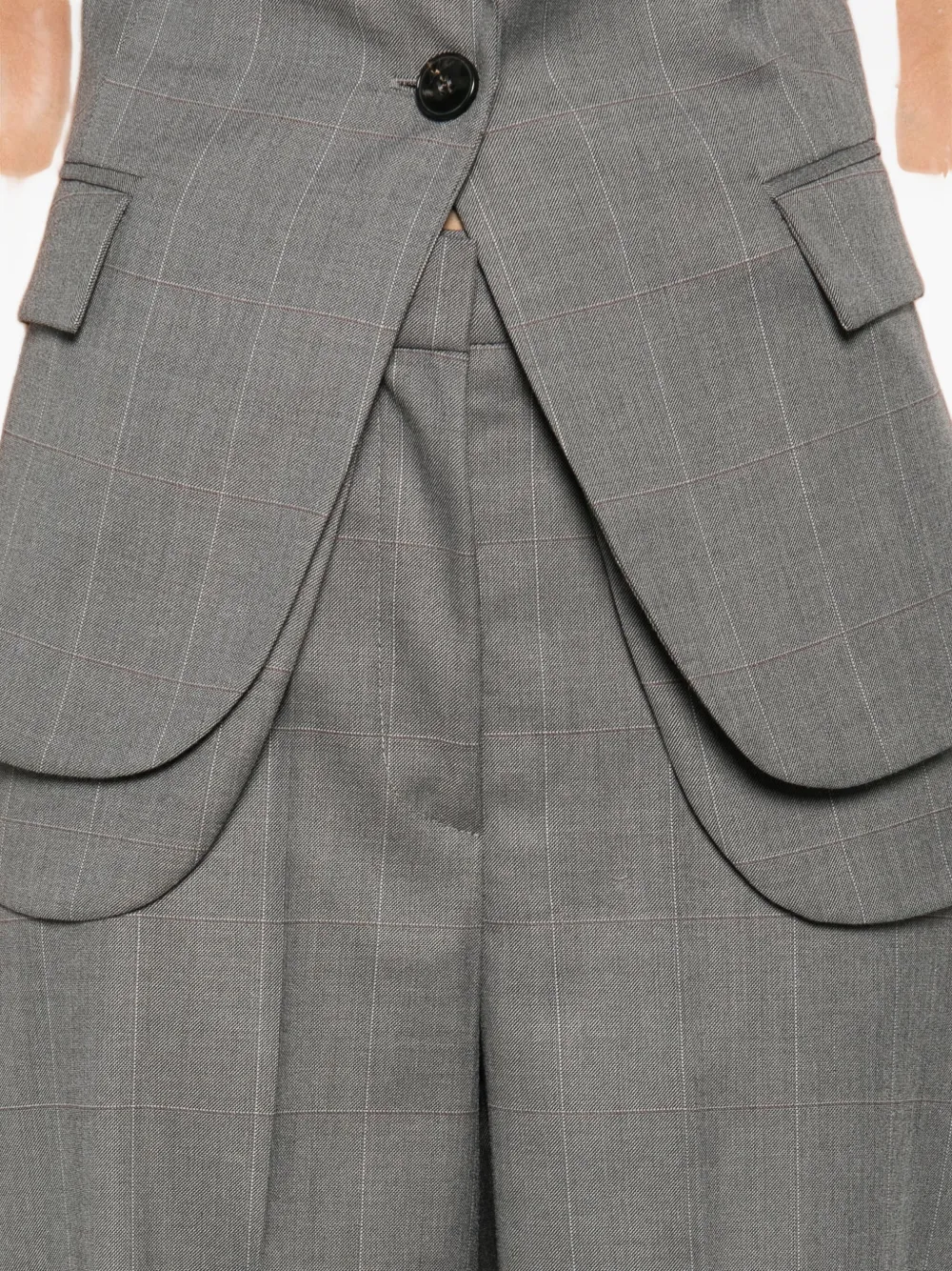 So Allure Single-breasted Suit In Gray