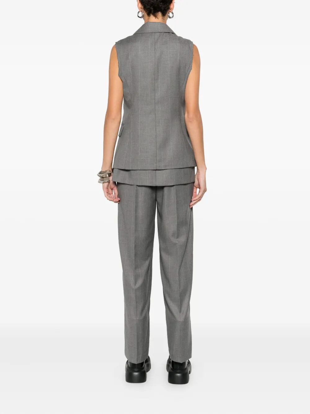 So Allure Single-breasted Suit In Gray