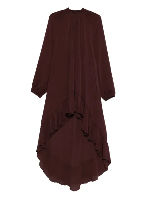 SO ALLURE ruffled high-neck dress