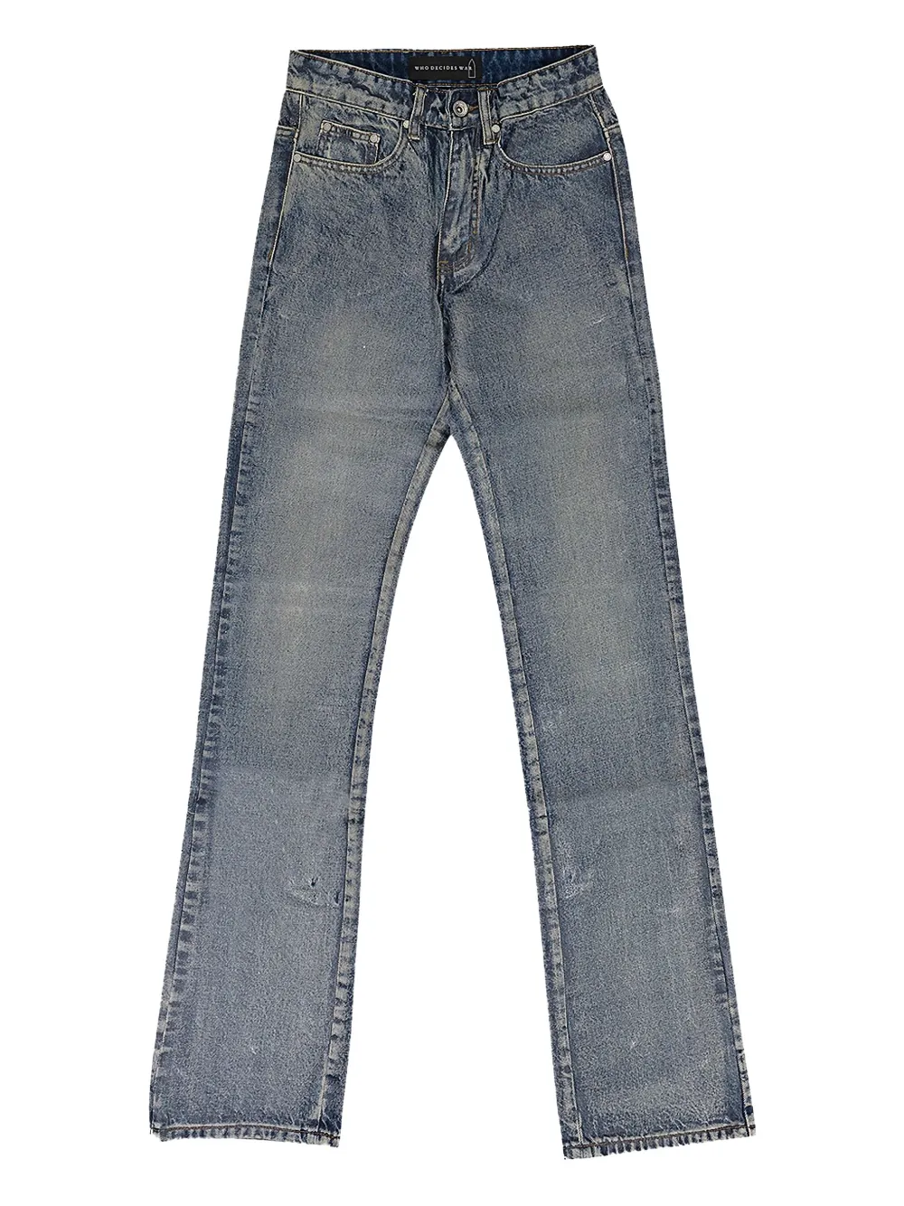 Who Decides War Faded-effect Jeans In Blue