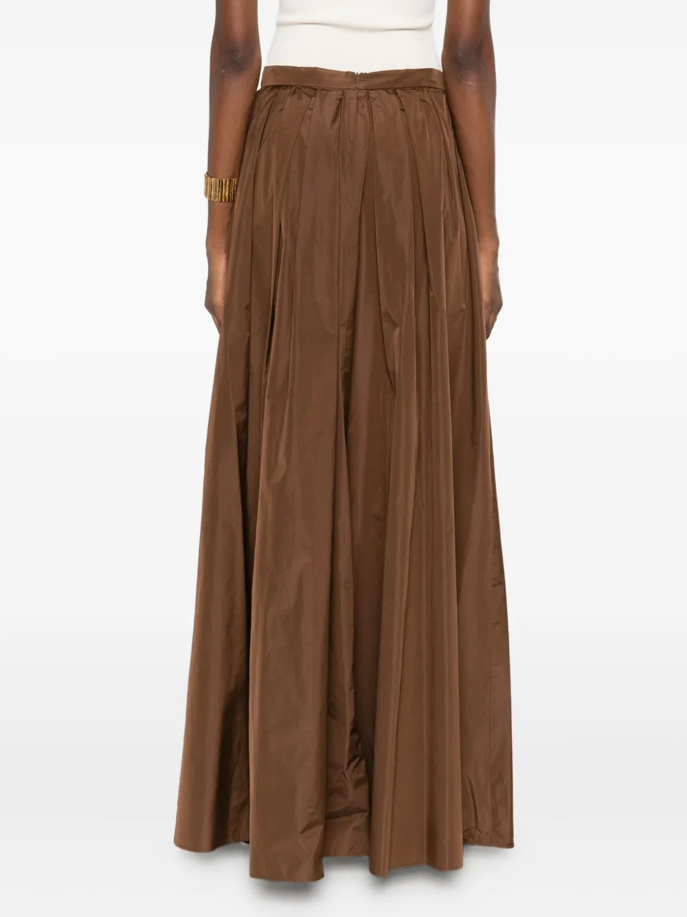 Max Mara Maxi-plooirok Bruin