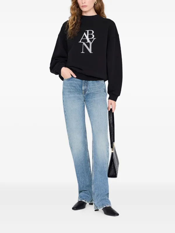 ANINE BING Jaci スウェットシャツ | ブラック | FARFETCH JP