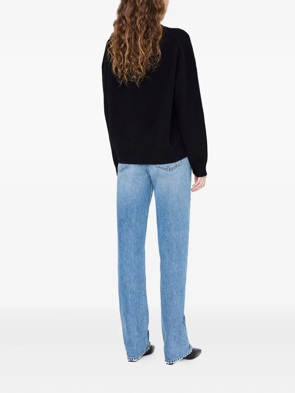 ANINE BING Lee trui met ronde hals Zwart