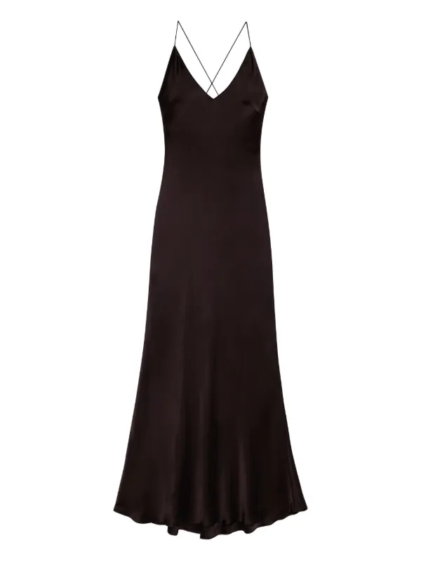 anine bing maxi dress ANINE BING Wynne Dress Stripe in Navy Stripe