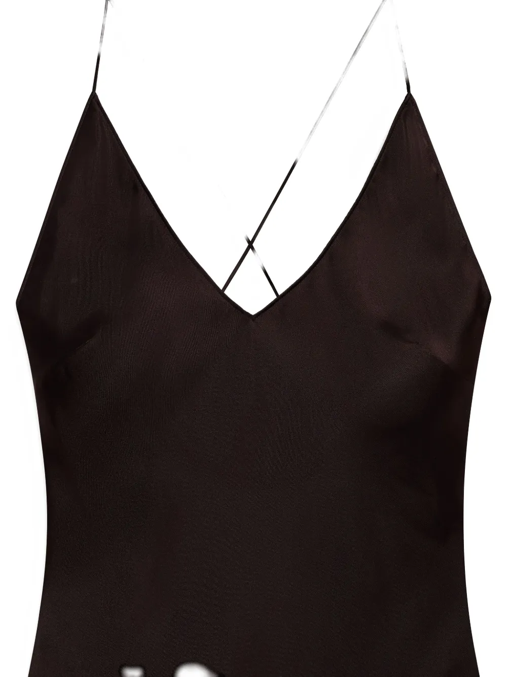 Anine Bing Laurel Silk-blend Satin Maxi Dress In Brown