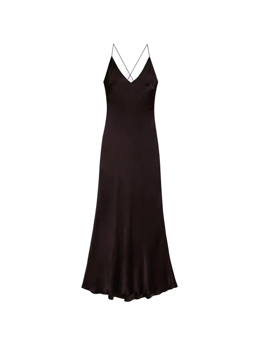 ANINE BING Laurel maxi-dress met gekruist detail Bruin