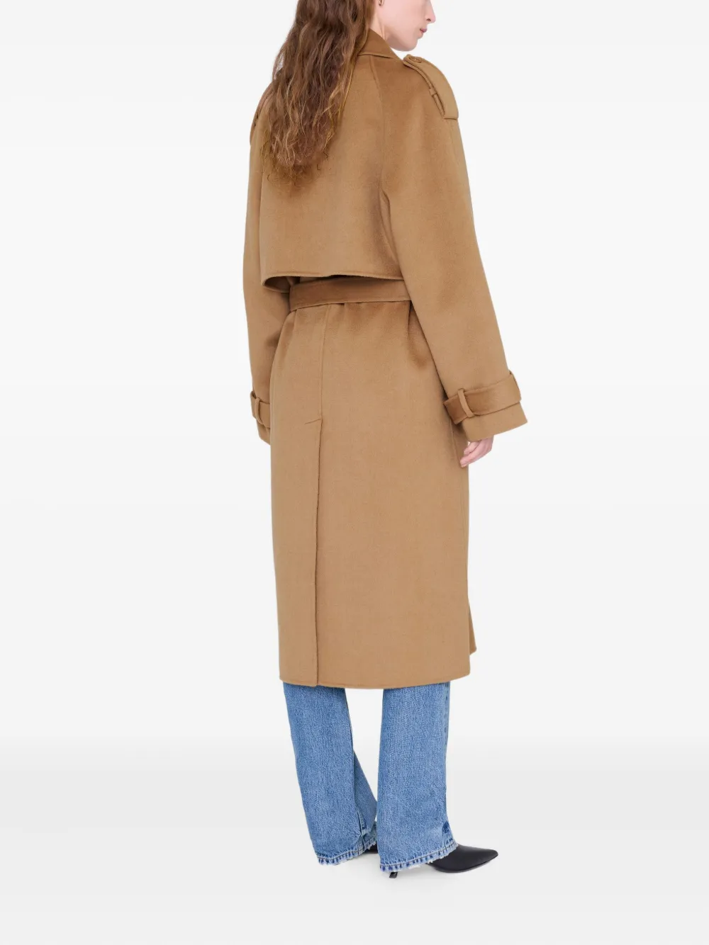 ANINE BING Rickie trenchcoat met ceintuur Bruin