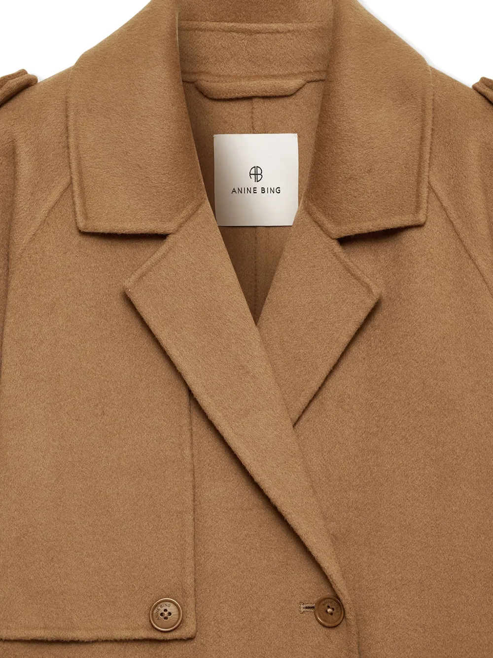 ANINE BING Rickie trenchcoat met ceintuur Bruin